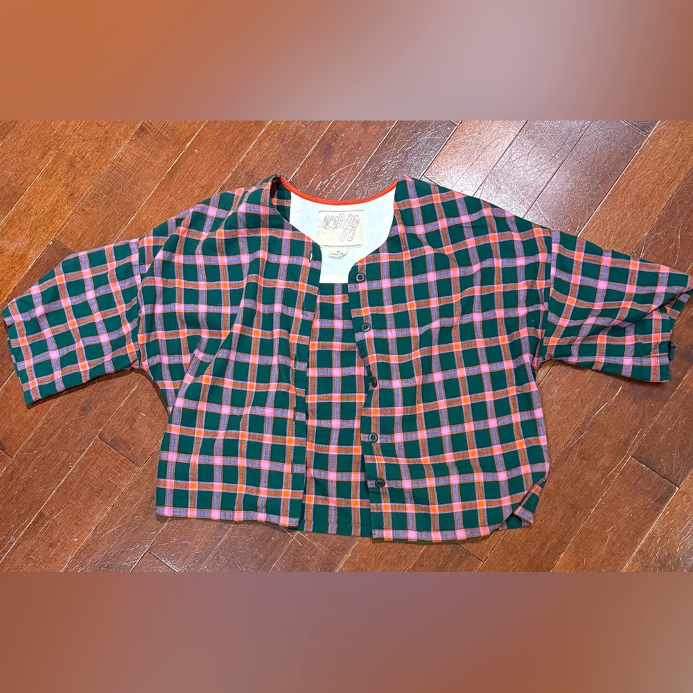 Ace & Jig Pink and Green Button Down Shirt